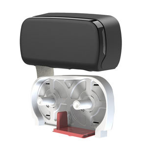 Wisekleen Distributeur de mouchoirs mural en plastique ABS/<span class=keywords><strong>PP</strong></span> Maxi Twin Jumbo Roll 4 Options Changeable Core Toilet Roll Holder - Product Image 5