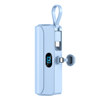 2025 produits électroniques 5000mAh haute capacité ODM câble intégré randonnée chargeur Portable batterie Pack petites Mini banques d'alimentation