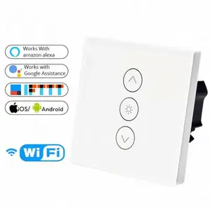 Tuya Wi-fi Inteligente Interruptor dimmer Interruptor de Luz Parede de Casa Inteligente interior WIFI sem fio AC 100V-240V com CE ROHS