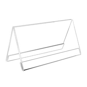 Hai mặt tự đứng <span class=keywords><strong>Acrylic</strong></span> Tên bàn tấm V hình tam giác rõ ràng giữ dấu <span class=keywords><strong>Acrylic</strong></span> tên thẻ hiển thị đứng - Product Image 6