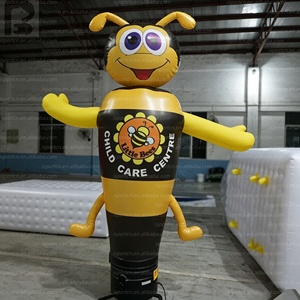 Modèle publicitaire gonflable géant attrayant en forme d'abeille avec logo personnalisé, pour exposition/vente au détail - Product Image 2