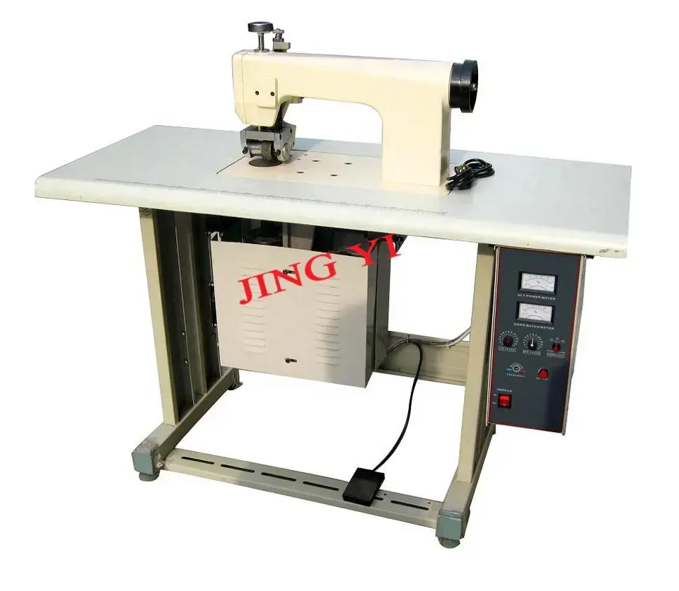 High Quality 50mm Ribbon Ultrasonic Cutting Machine, Lace Cloth Ultrasonic Lace Sewing Machine