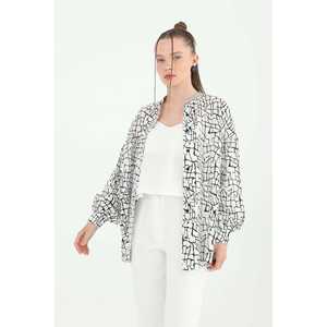 Conjunto de Camisa de Gasa Estampada para Mujer, Manga Larga, Modelo 24S-31811GML - Product Image 5