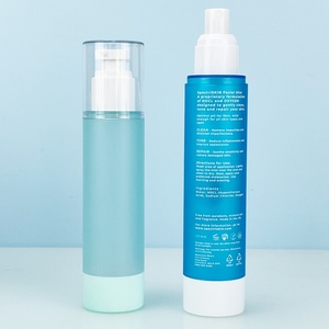 High Quality 15ml-100ml <b>Empty</b> Glass Essential Oil <b>Bottle</b> Silk Screen Printing AS Airless Lotion <b>Bottle</b> With Pump Cap - Product Image 2