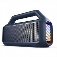Enceinte extérieure Soundcore Boom 2, subwoofer 100-300W, BassUp 2.0, 24h d'autonomie, étanche IPX7, flottante, lumières RGB, USB-C, égaliseur personnalisé