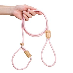 <b>Pet</b> <b>Leash</b> Nylon Braided Pink Durable Dog Walking Traction Belt - Product Image 1