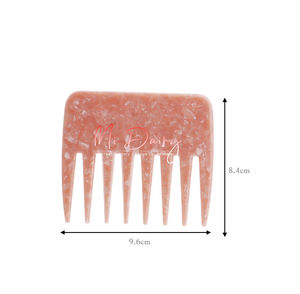 Midaill-mini peines de pelo portátiles de 4mm para mujeres y niñas, peine de dientes ancho personalizado - Product Image 4