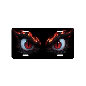 Placa Decorativa de Aluminio con Efecto 3D <span class=keywords><strong>Personalizada</strong></span>, con Cuatro Orificios y Diseño de Ojos de Animales Canadienses, Ideal como <span class=keywords><strong>Regalo</strong></span> <span class=keywords><strong>para</strong></span> Amigos - Product Image 2
