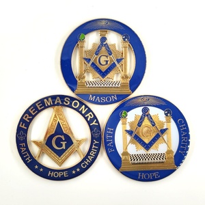 Emblème de voiture Song of Solomon 3'' personnalisé, badge maçonnique, club de motards, emblème maçonnique pour voiture - Product Image 4