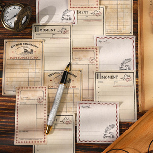 30 hojas/paquete Time Poetry Series American Retro Hand Account Conveniencia Pegatinas Material Decoración Collage - Product Image 4