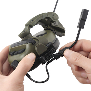 Auriculares Tácticos F30 <span class=keywords><strong>con</strong></span> Micrófono Electrónico <span class=keywords><strong>de</strong></span> Captación <span class=keywords><strong>de</strong></span> Sonido y Cancelación <span class=keywords><strong>de</strong></span> Ruido para Ensamblar en <span class=keywords><strong>Casco</strong></span> - Product Image 5