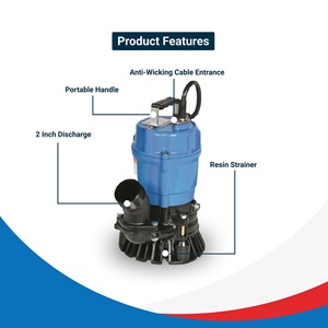 ปั๊มน้ำเสียใต้น้ำลึก2นิ้วปั๊มน้ำเสียแบบกึ่งน้ำวน - Product Image 3