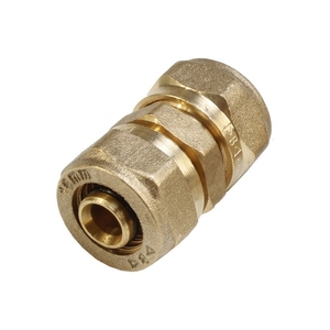 Manicotto Dritto F/F à Compression pour Tuyau Multicouche Diamètre 20 Raccord en Cuivre - Product Image 1