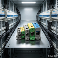 Bloc de distribution d'alimentation sur rail DIN, conducteur en aluminium intégré, borne à vis haute intensité 145A, connecteur d'armoire 50mm²