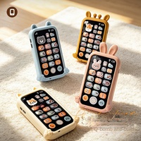 Juguete de Teléfono Bilingüe Simulado para Niños SY, Botones de Plástico con Forma de Animales, Música Relajante, Juguete Educativo de Aprendizaje Temprano para Bebés