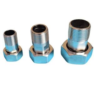 SS304 1/<strong>2</strong>" <strong>x</strong> 3/4" Water Meter Coupling with Nut <strong>Set</strong> for Water Meter - Product Image 1