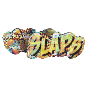 Sacchetti Mylar Richiudibili Personalizzati con Stampa SLAPS, Forma Irregolare, 3.5g, per Confezionamento Biscotti, con Chiusura a Zip e Protezione dall'Odore - Product Image 1