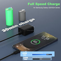 Chargeur de téléphone USB-C double ultra-rapide 45W avec câble Type-C de 3 m pour Apple iPhone 17/Pro/Pro Max/17 Air