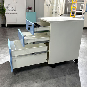 Bán Buôn Nội Thất Văn Phòng Di Động Bệ 3 Ngăn Kéo Kim Loại Tủ Thép Di Động Tập Tin Bệ Di Chuyển Tủ Hồ sơ - Product Image 6