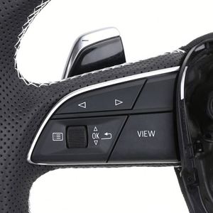 Volant en fibre de carbone personnalisé style RS semi-perforé pour <span class=keywords><strong>AUDI</strong></span> A7 Q5L Q3 Q5 Q7 <span class=keywords><strong>Q8</strong></span> RSQ3 RSQ5 RSQ7 RSQ8 B9 B8 - Product Image 4