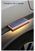 Lampu Dinding Sensor Gerak Tenaga Surya Kayu LED Lampu Malam Otomatis Menyala Saat Gelap Hingga Fajar Pemasangan Magnetik Tanpa Kabel Dekorasi Dalam Ruangan Grosir