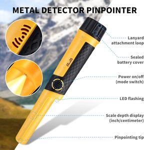 Détecteur de métaux, pointeur de précision, profondeur de détection de 5 pouces, étanche IP68 - Product Image 2