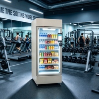 FC-AIG-540L Armoire de distribution réfrigérée intelligente IA avec reconnaissance visuelle, libre-service autonome, écran tactile et gestion des stocks (SDK)