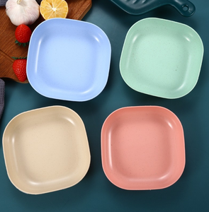 DF 0323 Juego de vajilla: Bandeja para restos de fruta, platos para aperitivos, platos de plástico de paja de trigo - Product Image 3