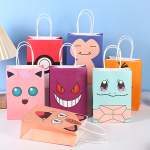 Sacs cadeaux personnalisés Anime <span class=keywords><strong>Manga</strong></span> 2026 – Pokémon Bulbasaur, Charmander, Gengar – Sacs de courses en papier créatifs, sacs de rangement, sacs à main - Product Image 3