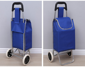 Carrito Plegable para Subir Escaleras D5672 con Bolsa de Compras Extra Grande, Carrito Utilitario para Lavandería, Carrito de Compras - Product Image 3