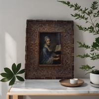 Cadre photo en résine personnalisé 10x15, style baroque doré orné, avec verre vintage, fait main, de luxe, écologique, pour photos 4x6