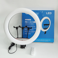 Lampe de remplissage à anneau LED avec écran tactile de 45CM, lumière de 18 pouces pour Selfie, vidéo, maquillage, appareil photo, éclairage de photographie