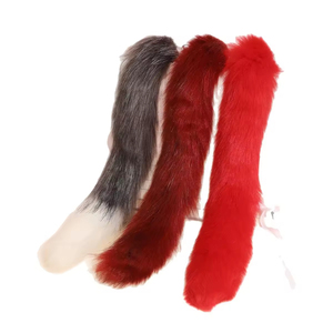 Juguete Sexual SM, Tapón Anal de Cola de Zorro de Piel Sintética Multicolor, Accesorio Sexual para Adultos, Cola para Coqueteo y Entrenamiento - Product Image 6