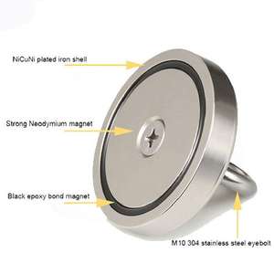 批发高性能定制圆形钕磁铁N35级稀土钕铁硼打捞磁性工具 - Product Image 5