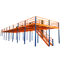 Étagères de mezzanine multi-niveaux en acier à haute capacité de charge pour le stockage de marchandises en vrac en entrepôt