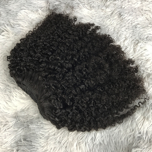 Hot bán giá rẻ 100% Remy Trinh cambodin tóc con người Full Head 3C 4A kinky xoăn clip trong phần mở rộng tóc cho phụ nữ da đen - Product Image 4