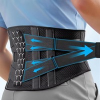 Ceinture lombaire respirante réglable pour soulager les douleurs du bas du dos, soutien lombaire pour hernie discale, sciatique, scoliose
