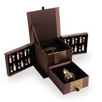 Soja Nouveau Design Personnalisable De Luxe Magnétique Double Porte Ouverte Soins De La Peau Bouteille De Parfum Emballage Boîte-Cadeau