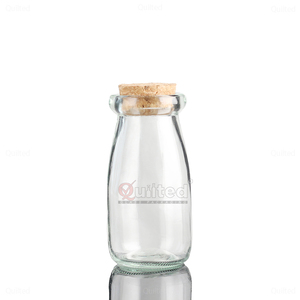 Mini pots à yaourt en verre de 3,4 oz avec couvercles en liège, contenants à pudding avec couvercles, pots pour cadeaux de mariage avec étiquette et ficelle - Product Image 6