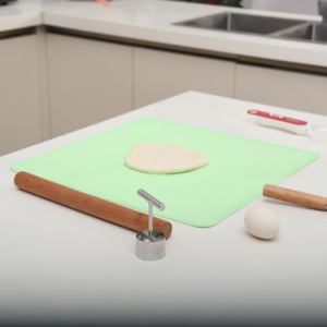 뜨거운 판매 공장 사용자 정의 로고 40*50CM 30*40cm 실리콘 베이킹 매트 실리콘 베이킹 매트 - Product Image 3