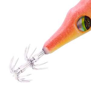Señuelo de pesca HENGJIA de 9.5cm y 6g, de PVC flocado, para calamar, pulpo y sepias, con anzuelos de doble capa tipo <span class=keywords><strong>paraguas</strong></span>, para pesca en agua salada. - Product Image 5