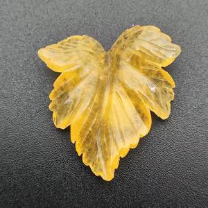 Piedra preciosa Natural pulida para colección de arte, piedra preciosa Natural tallada, estilo hoja L23 - Product Image 4