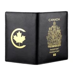 लक्जरी चमड़े असली कार्ड आईडी धारकों toploader पु चमड़े के कारोबार आस्तीन यात्रा बटुआ पासपोर्ट धारक