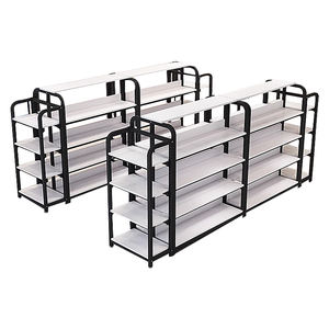 رفوف سوبر ماركت مزدوجة الجوانب للخدمة الشاقة رفوف سوبر ماركت من الخشب الصلب رفوف عرض للبيع بالتجزئة/رف للمتجر - Product Image 1