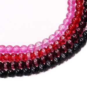 Perles en verre blanc marbré de 10 mm, transparentes, pour la fabrication de bijoux DIY pour les vacances d'été - Product Image 3