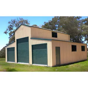 Real Estate Prefabricated Warehouse Metal Shed Kits Steel Structure Workshop Building