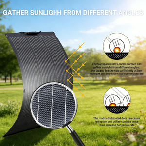 Panel Solar Flexible Ultrafino de 100W, Alta Eficiencia del 23%, Monocristalino, Impermeable IP68, Silicio Amorfo, para Autocaravanas y Embarcaciones - Product Image 5