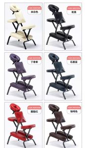 เก้าอี้นวดพับได้โครงโลหะหุ้มหนัง PU สำหรับใช้ในสปา สักคิ้ว ทำเล็บ ใช้ในห้องนั่งเล่นและห้องนอน - Product Image 6