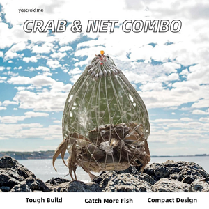 Gabbia per la Cattura di Granchi Definitiva con Rete da Pesca, Combo Portatile in Acciaio Inox per Lago, Fiume, Mare, Torrente, Pieghevole con Caratteristiche Morbide - Product Image 4