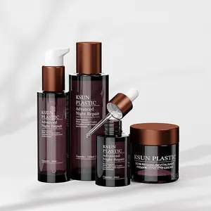 Nhà Sản Xuất Tùy Chỉnh Pet Dày Tường Mỹ Phẩm Đặt Chai 30Ml Tinh Chất Nhỏ Giọt Chai Cao cấp Sản Phẩm Chăm Sóc Da Chai - Product Image 1